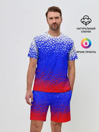 Мужской костюм с шортами / Текстура.