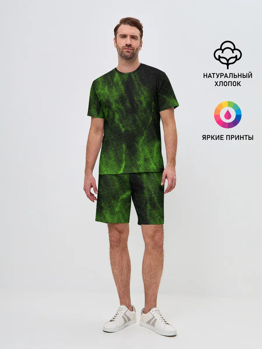 Мужской костюм с шортами / Текстура.