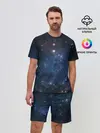 Мужской костюм с шортами / Космос