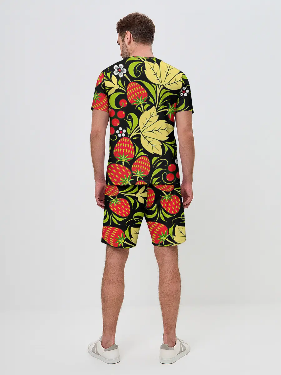 Мужской костюм с шортами / Хохлома