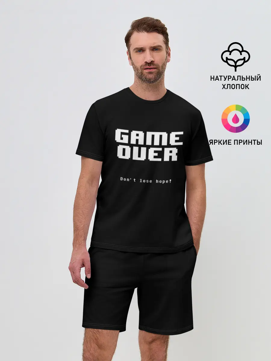 Мужской костюм с шортами / UNDERTALE GAME OVER