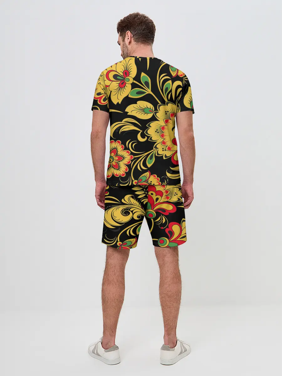 Мужской костюм с шортами / Хохлома