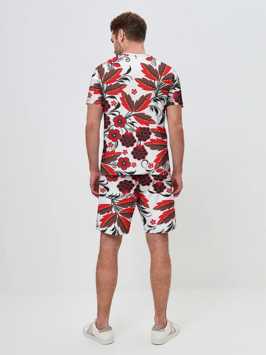 Мужской костюм с шортами / Хохлома