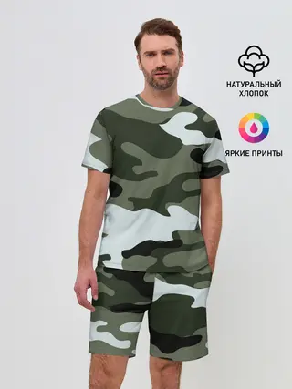 Мужской костюм с шортами / camouflage 2