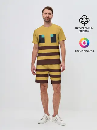 Мужской костюм с шортами / Minecraft Bee