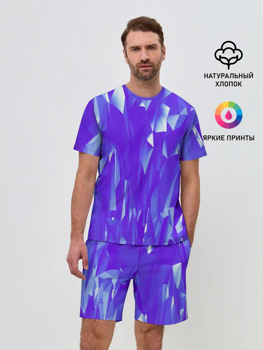 Мужской костюм с шортами / Абстракция