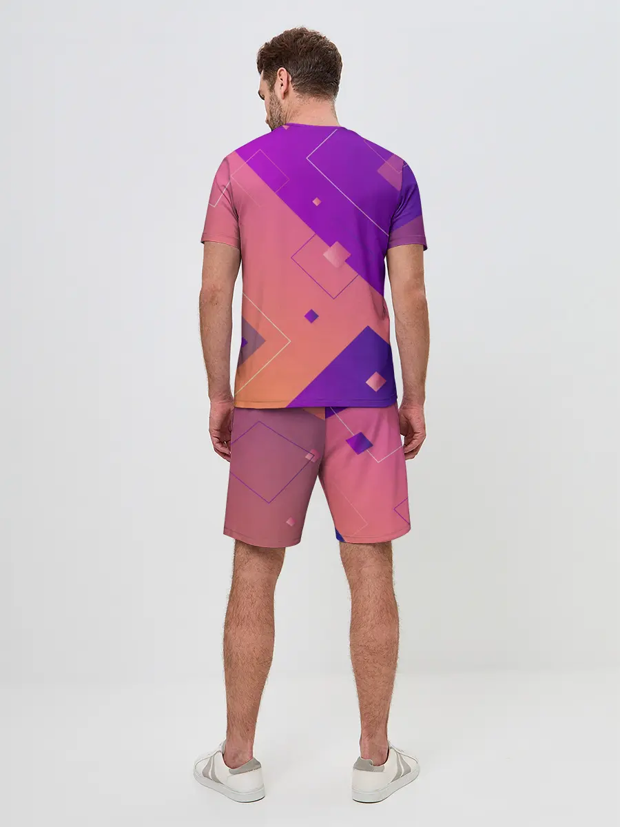 Мужской костюм с шортами / Геометрия