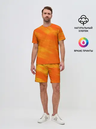 Мужской костюм с шортами / ОРАНЖЕВАЯ КРАСКА