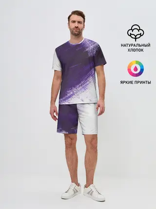 Мужской костюм с шортами / ФИОЛЕТОВАЯ КРАСКА