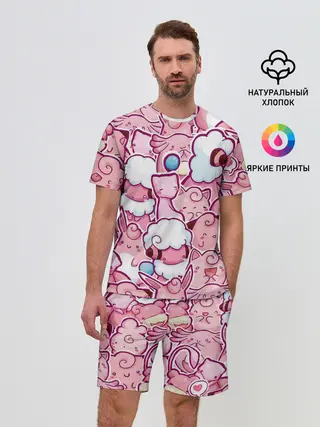 Мужской костюм с шортами / Розовое собрание