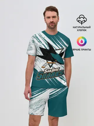 Мужской костюм с шортами / Сан-Хосе Шаркс