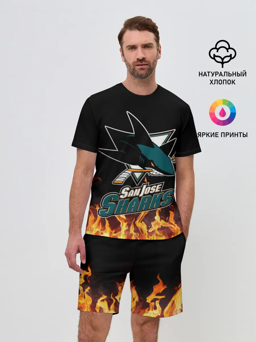 Мужской костюм с шортами / Сан-Хосе Шаркс