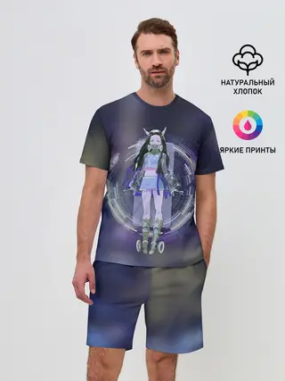 Мужской костюм с шортами / Nezuko Cyberpunk