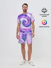 Мужской костюм с шортами / TIE-DYE PURPLE