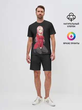 Мужской костюм с шортами / Прекрасная Zero Two