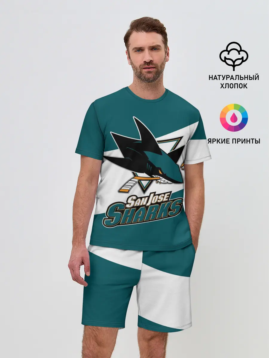 Мужской костюм с шортами / Сан Хосе Шаркс