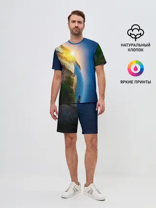 Мужской костюм с шортами / Планета Земля