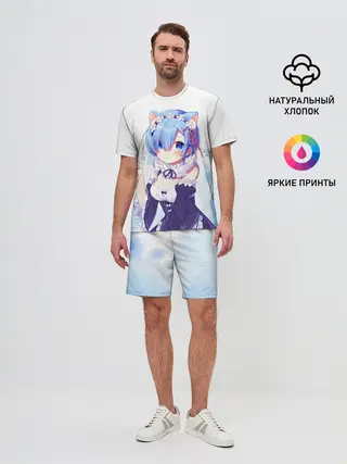 Мужской костюм с шортами / Re:Zero, Рем