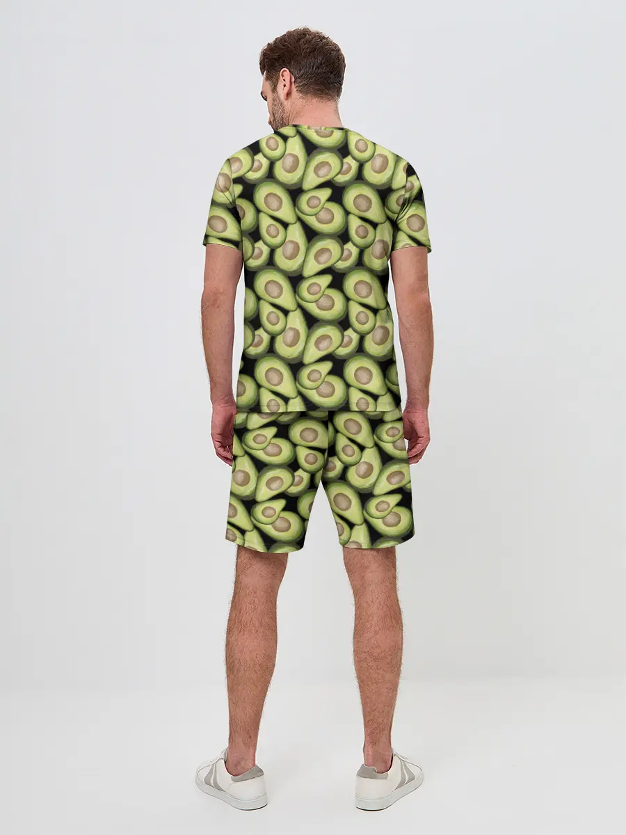Мужской костюм с шортами / Авокадо