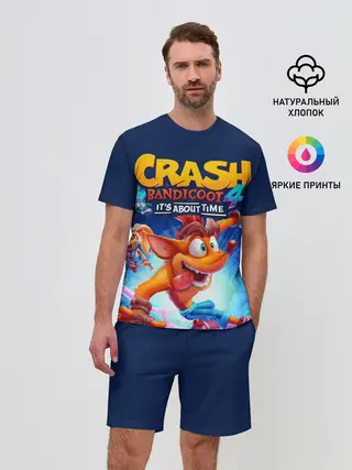 Мужской костюм с шортами / Crash Bandicoot