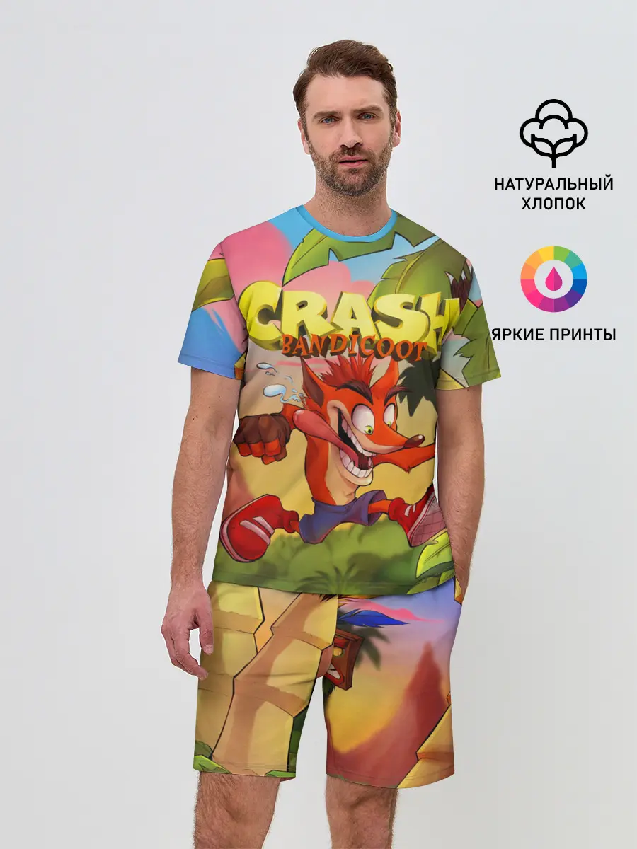 Мужской костюм с шортами / Crash Bandicoot