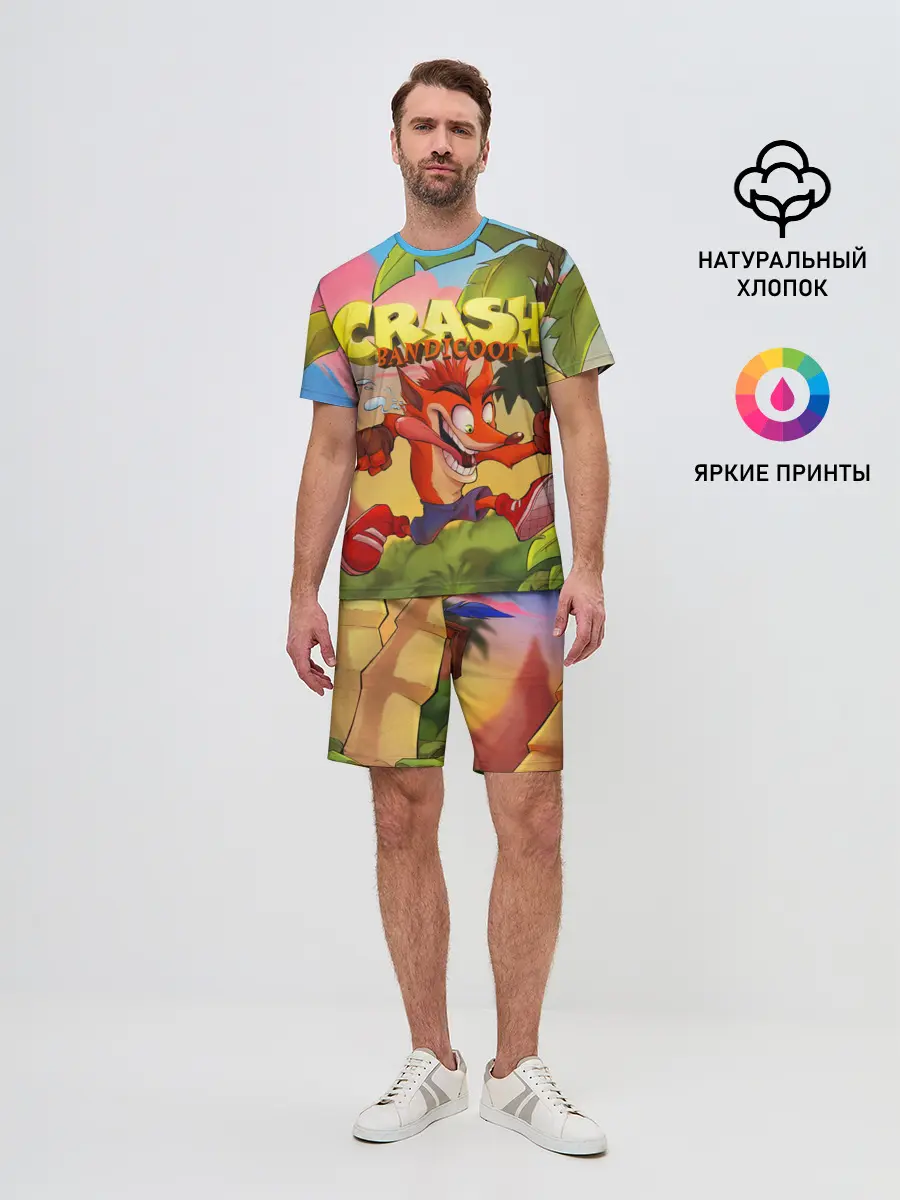 Мужской костюм с шортами / Crash Bandicoot