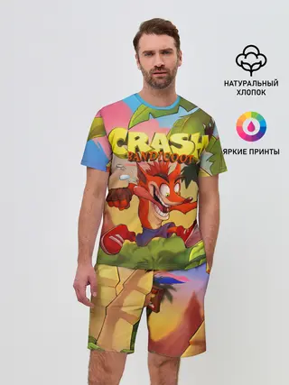 Мужской костюм с шортами / Crash Bandicoot