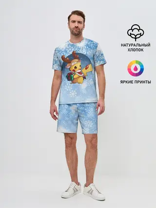Мужской костюм с шортами / Pikachu Pika Pika