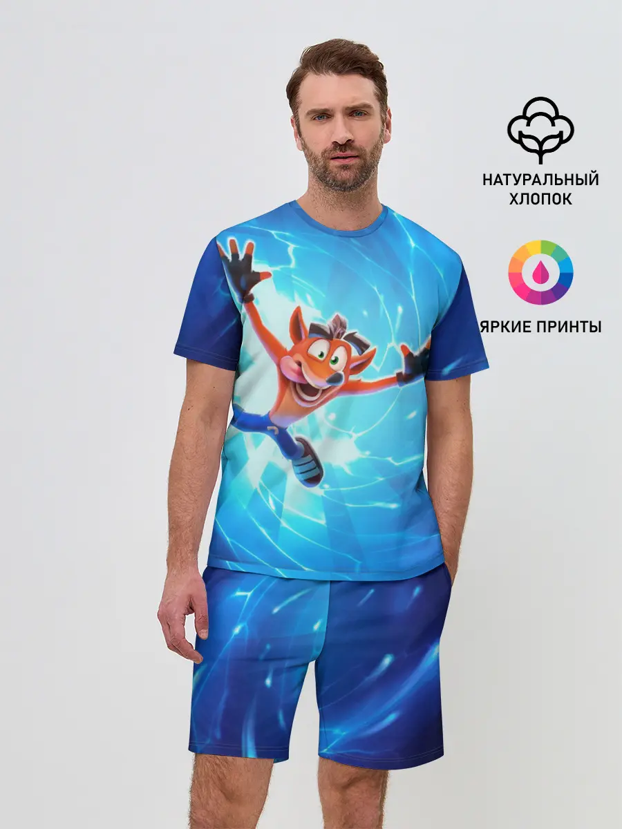 Мужской костюм с шортами / Crash Bandicoot