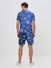 Мужской костюм с шортами / Снежинки.