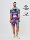 Мужской костюм с шортами / Цветочный Астронавт