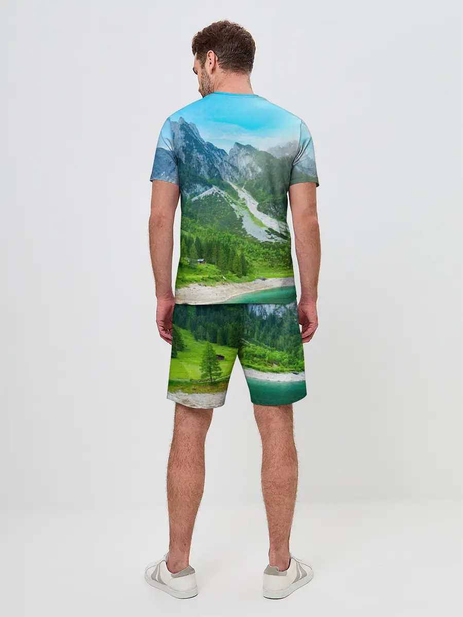 Мужской костюм с шортами / Альпийские горы