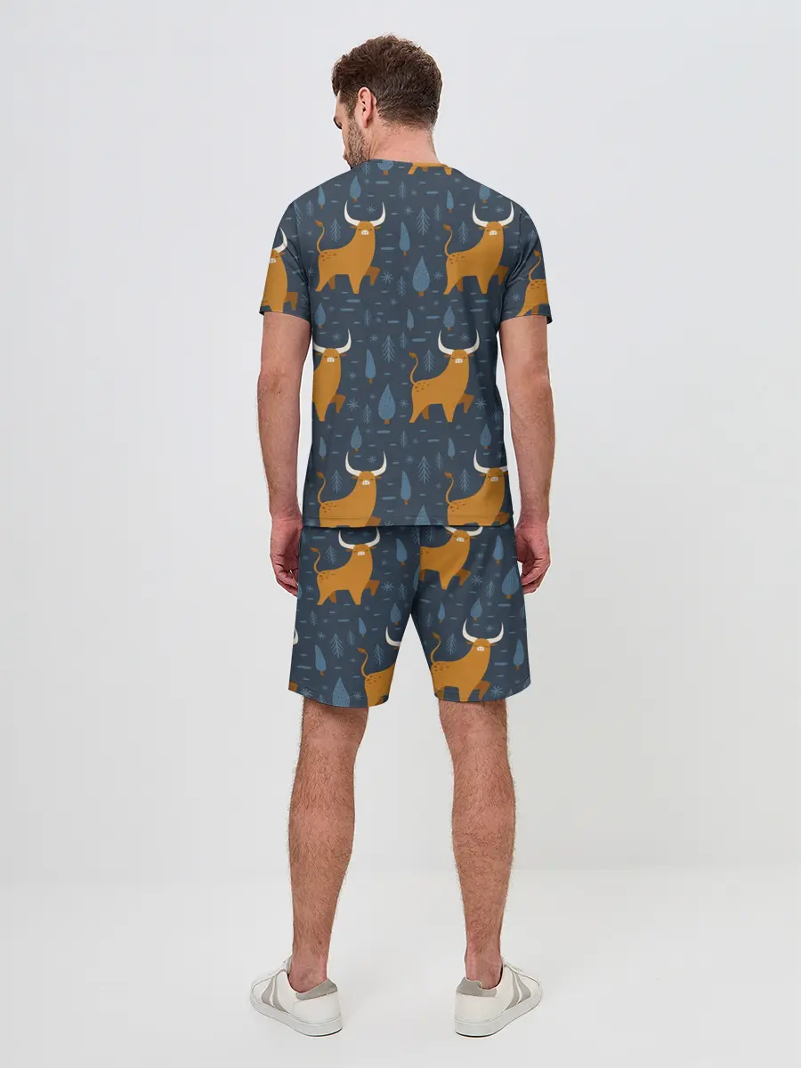 Мужской костюм с шортами / Быки