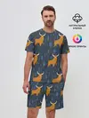 Мужской костюм с шортами / Быки