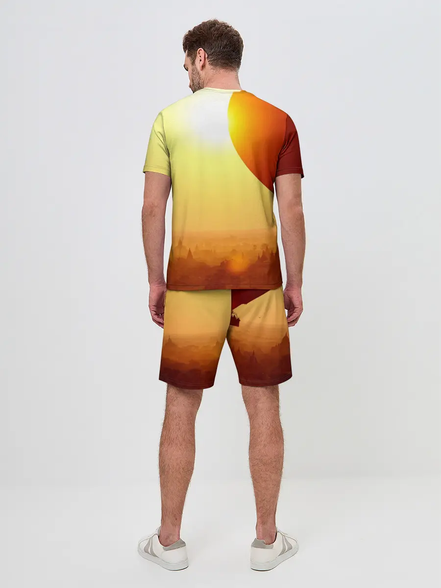 Мужской костюм с шортами / Город в пустыне