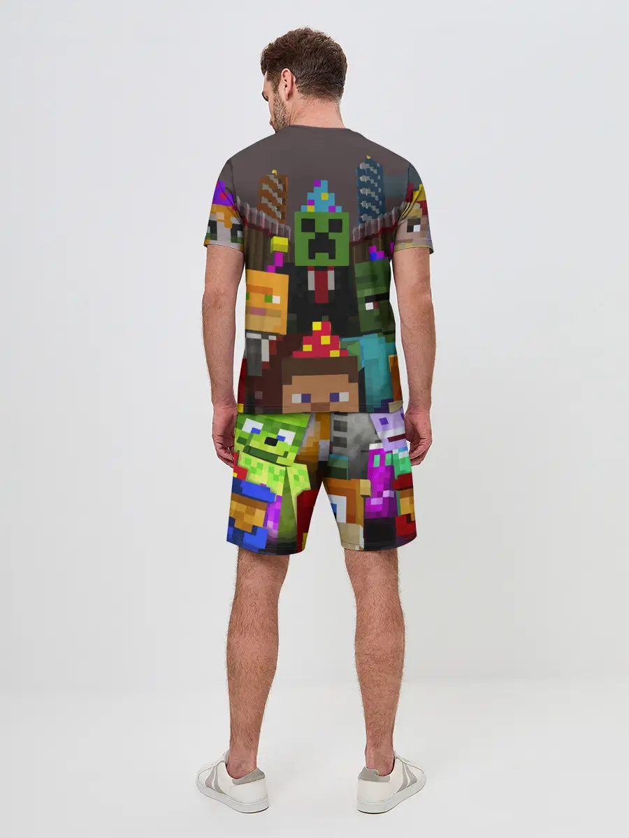 Мужской костюм с шортами / MINECRAFT