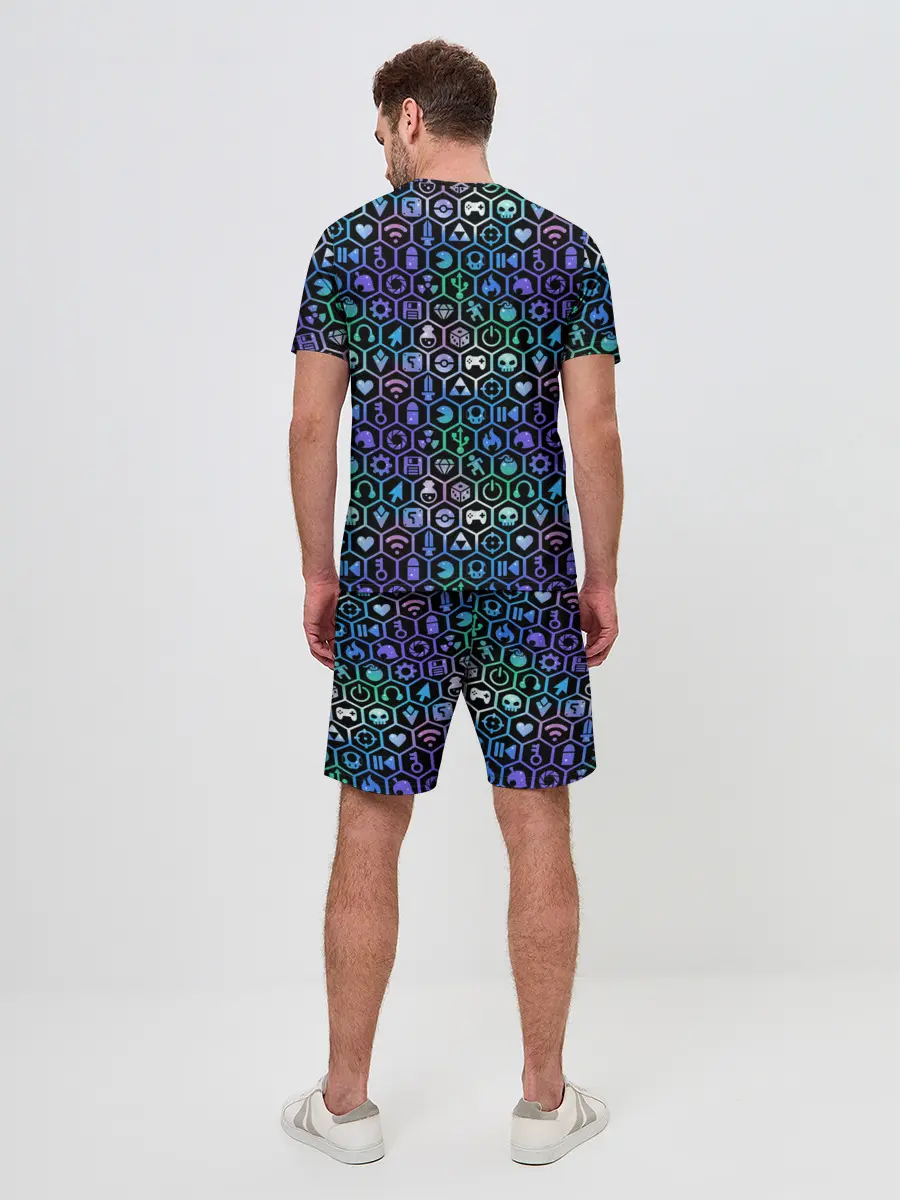 Мужской костюм с шортами / ГЕЙМЕРСКИЙ НЕОН