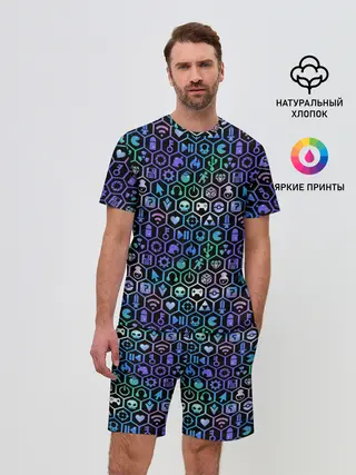 Мужской костюм с шортами / ГЕЙМЕРСКИЙ НЕОН
