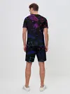Мужской костюм с шортами / Космический рисунок
