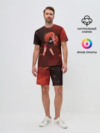 Мужской костюм с шортами / Джунко Эношима