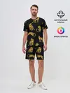 Мужской костюм с шортами / Леопарды