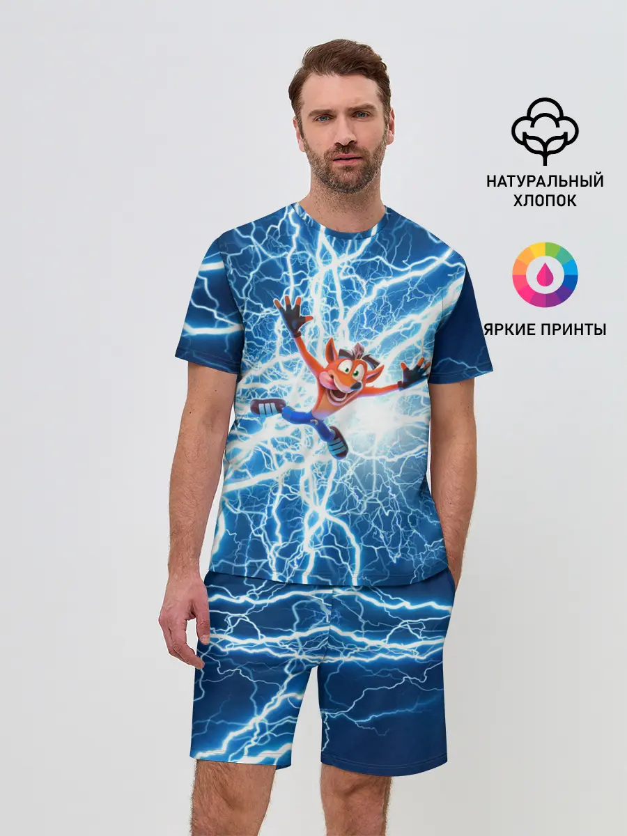 Мужской костюм с шортами / Crash Bandicoot