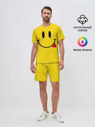 Мужской костюм с шортами / Смайлик