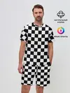 Мужской костюм с шортами / Шахматка