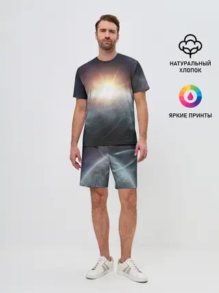 Мужской костюм с шортами / Космос
