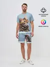 Мужской костюм с шортами / Бенгальский кот