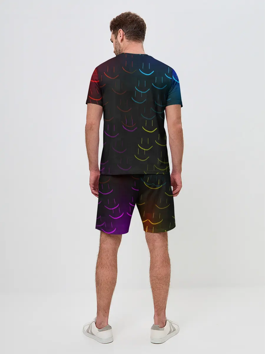 Мужской костюм с шортами / Rainbow smile