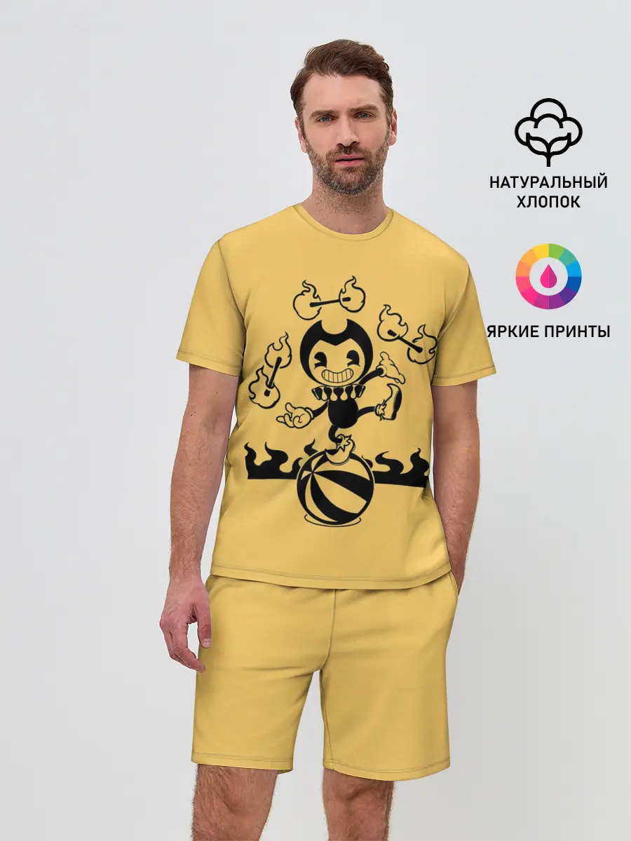 Мужской костюм с шортами / Bendy And The Ink Machine
