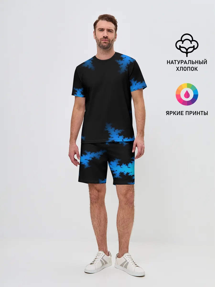 Мужской костюм с шортами / Морозный узор