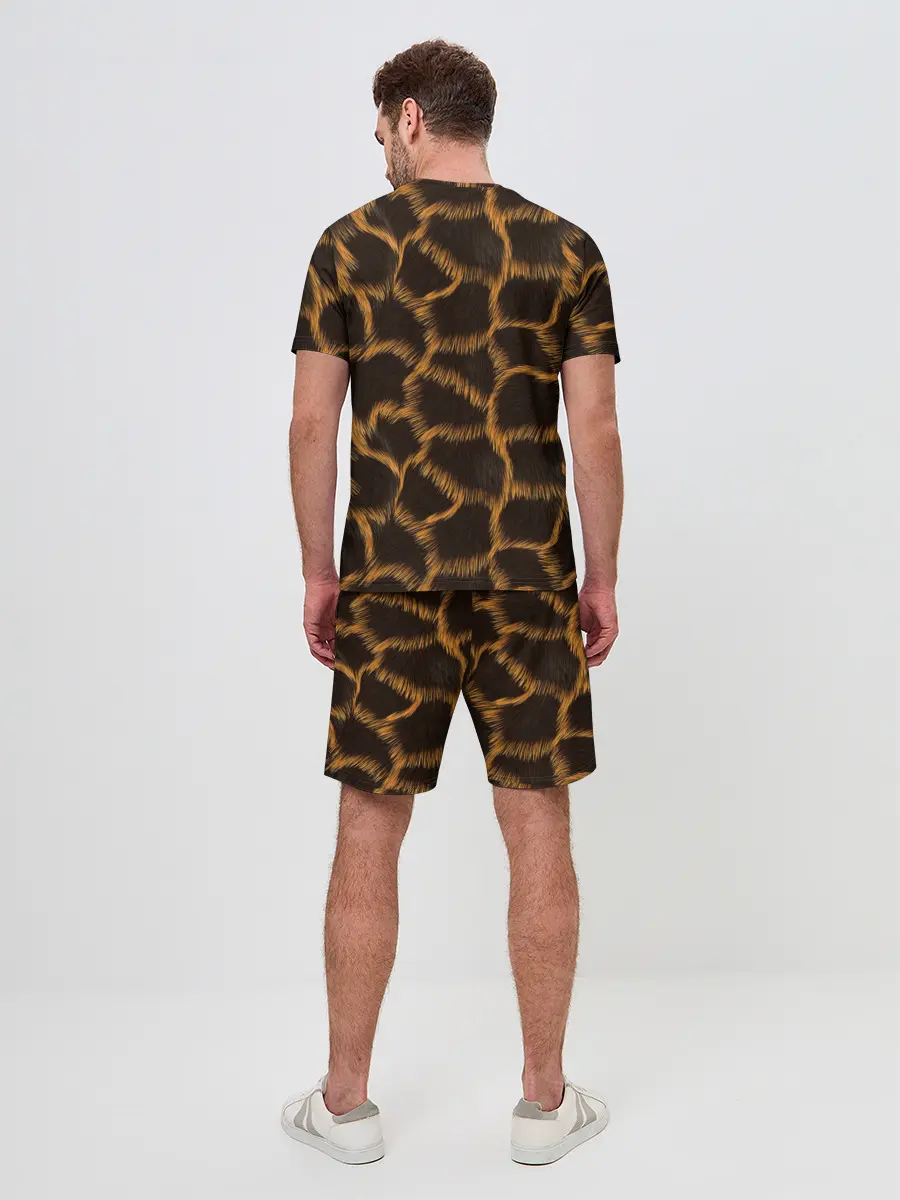 Мужской костюм с шортами / Леопард